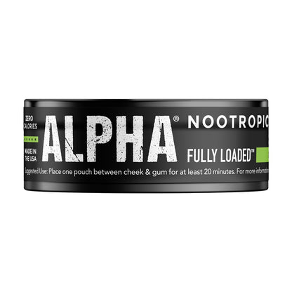 Fully Loaded Alpha Fuel Nootropic Pouches (Wintergreen Fuel) - Nootropic Energy Pouches with Caffeine, Alpha GPC, Tyrosine, Taurine, Guarana and More