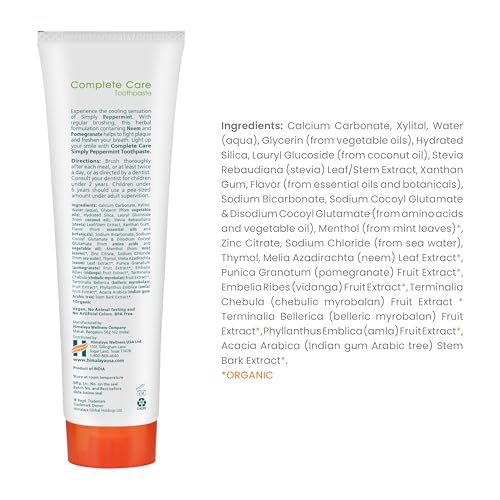 Himalaya Botanique Complete Care Toothpaste, Variety Pack - Fluoride Free Toothpaste for Clean Teeth & Fresh Breath - Vegan, Gluten Free, No Artificial Flavors, 5.29 oz (Pack of 4) - Nirvana Guru