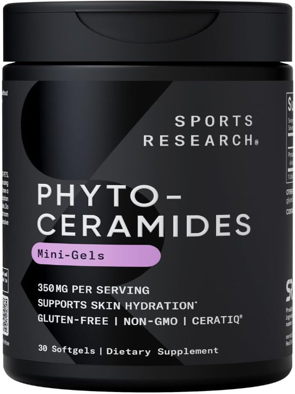 Phytoceramides 350mg per softgel - Plant Derived Ceramides for Healthy Skin and Hydration - Non GMO with No Fillers or Synthetic Vitamins - 30 Liquid softgels - Nirvana Guru