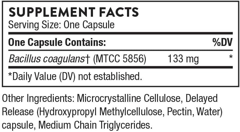 THORNE Bacillus Coagulans Probiotic - Shelf Stable Probiotic Supplement to Promote GI Health* - 60 Capsules - Nirvana Guru