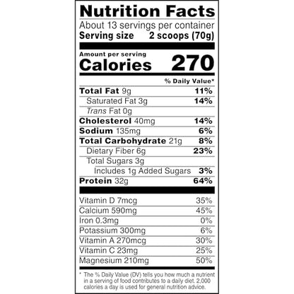 Muscle Milk Genuine Protein Powder, Chocolate, 1.93 Pounds, 13 Servings, 32g Protein, 2g Sugar, Calcium, Vitamins A, C & D, NSF Certified for Sport, Energizing Snack, Packaging May Vary Nirvana Guru