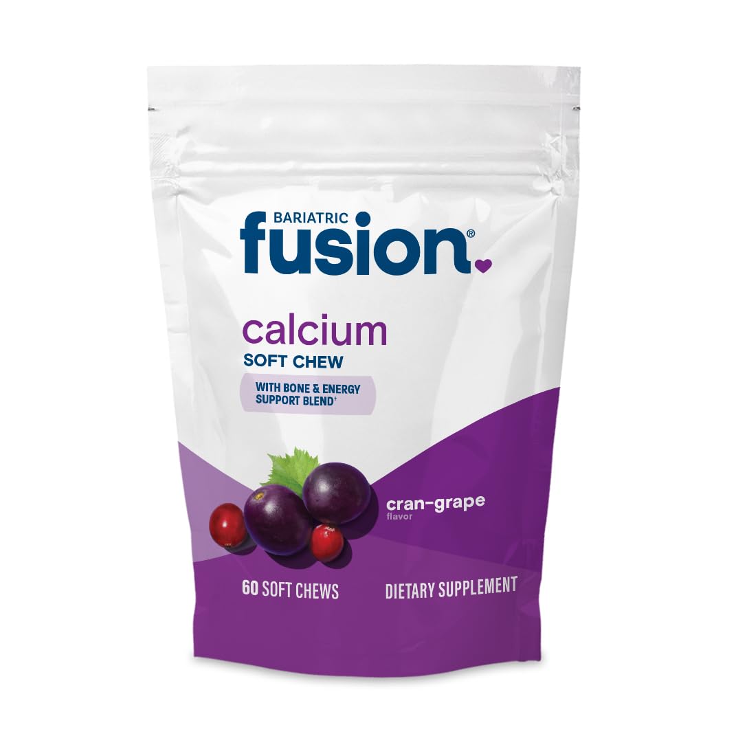 Bariatric Fusion Bariatric Calcium Chews | Calcium Citrate with Vitamin D3 Calcium Supplement Bariatric Vitamin | Sugar Free Calcium Citrate Chewable | Calcium Citrate 500mg | Caramel | 60 Count Nirvana Guru
