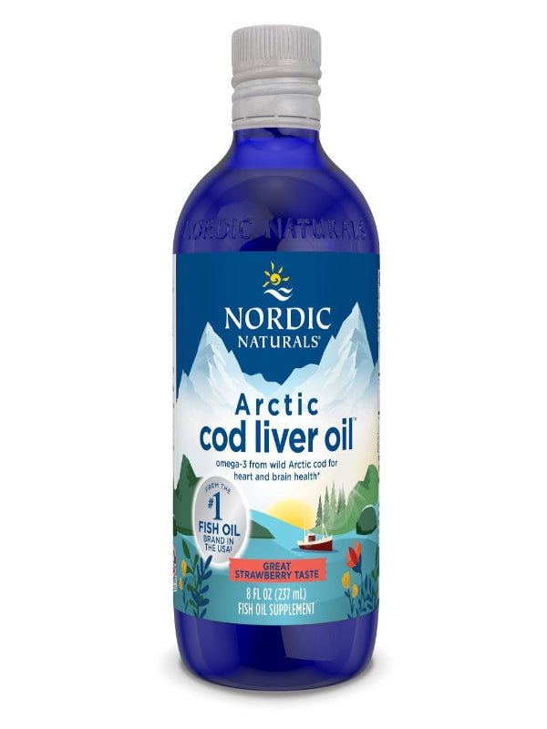 Nordic Naturals Arctic Cod Liver Oil, Orange - 16 oz - 1060 mg Total Omega-3s with EPA & DHA - Heart & Brain Health, Healthy Immunity, Overall Wellness - Non-GMO - 96 Servings - Nirvana Guru