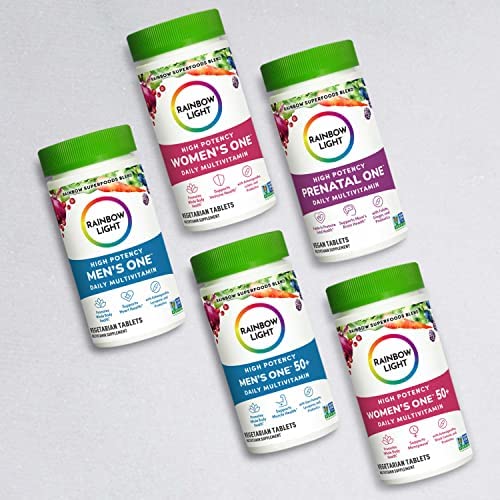 Rainbow Light Prenatal One High Potency Daily Multivitamin with Folate, Ginger and Probiotics; Supports Mom and Baby from Conception to Nursing; Vegan, 150 Tablets,* Pack May Vary Nirvana Guru