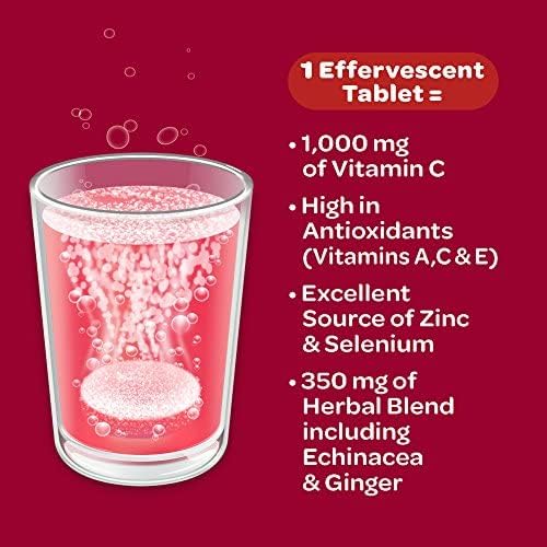Airborne Very Berry Effervescent Tablets, 10 count - 1000mg of Vitamin C - Immune Support Supplement (Pack of 2) Nirvana Guru