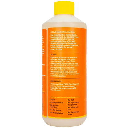 Alaffia Everyday Shea Bubble Bath, Soothing Support for Deep Relaxation and Soft Moisturized Skin, Made with Fair Trade Shea Butter, Cruelty Free, No Parabens, Vegan, Lavender, 16 Fl Oz - Nirvana Guru