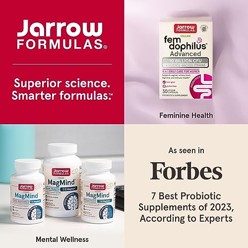 Jarrow Formulas Fem-Dophilus Probiotics 1 Billion CFU With 2 Clinically Effective Strains, Dietary Supplement for Vaginal Health and Urinary Tract Health, 60 Veggie Capsules, 60 Day Supply - Nirvana Guru