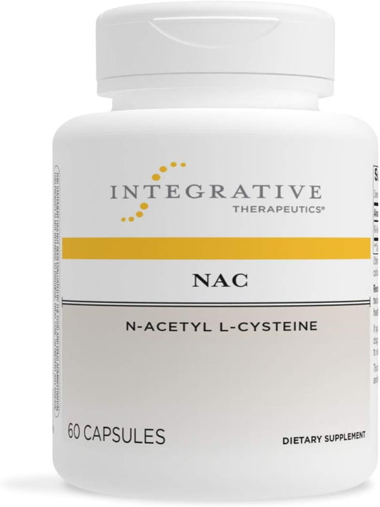 Integrative Therapeutics NAC Supplement (N-Acetyl L-Cysteine) - Vital in Cellular Antioxidant Pathways - 60 Capsules - Nirvana Guru