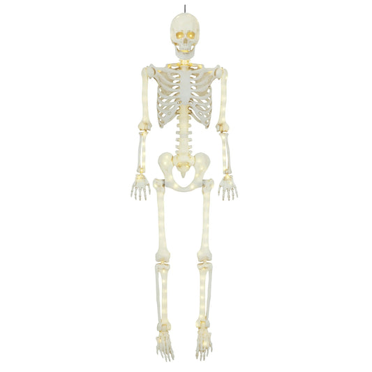 5ft Light Up Poseable Skeleton Decoration, Halloween Outdoor Decor, by Way To Celebrate nirvanaguru