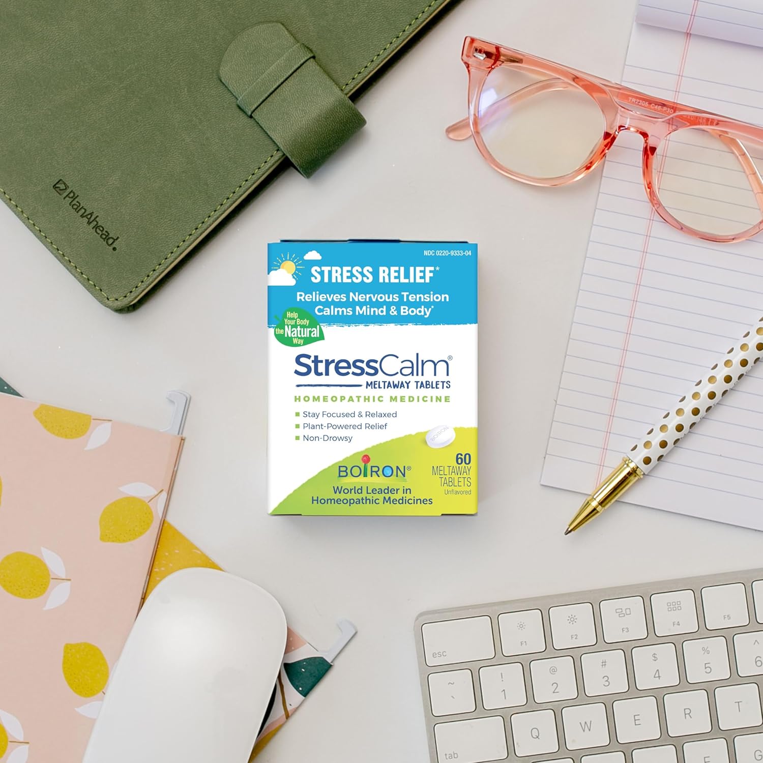 Boiron StressCalm for Relief of Stress, Anxiousness, Nervousness, Irritability, and Fatigue - 60 Count - Nirvana Guru