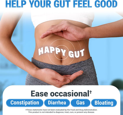 Dr. Berg Probiotic Supplement (60 Billion CFUs) - Helps Ease Occasional Constipation, Diarrhea, Gas & Bloating* - Pre and Probiotics for Digestive Health - 30 Probiotic Capsules - Nirvana Guru