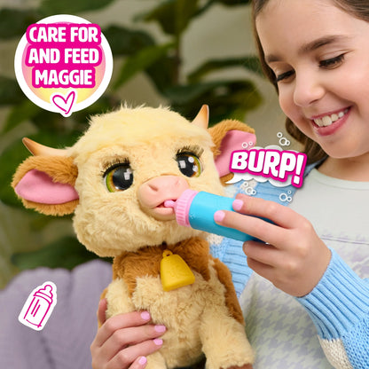 furReal Maggie the Feed & Follow Cow, 11 Inch Interactive Plush Cow, Boys and Girls Ages 4 Up nirvanaguru