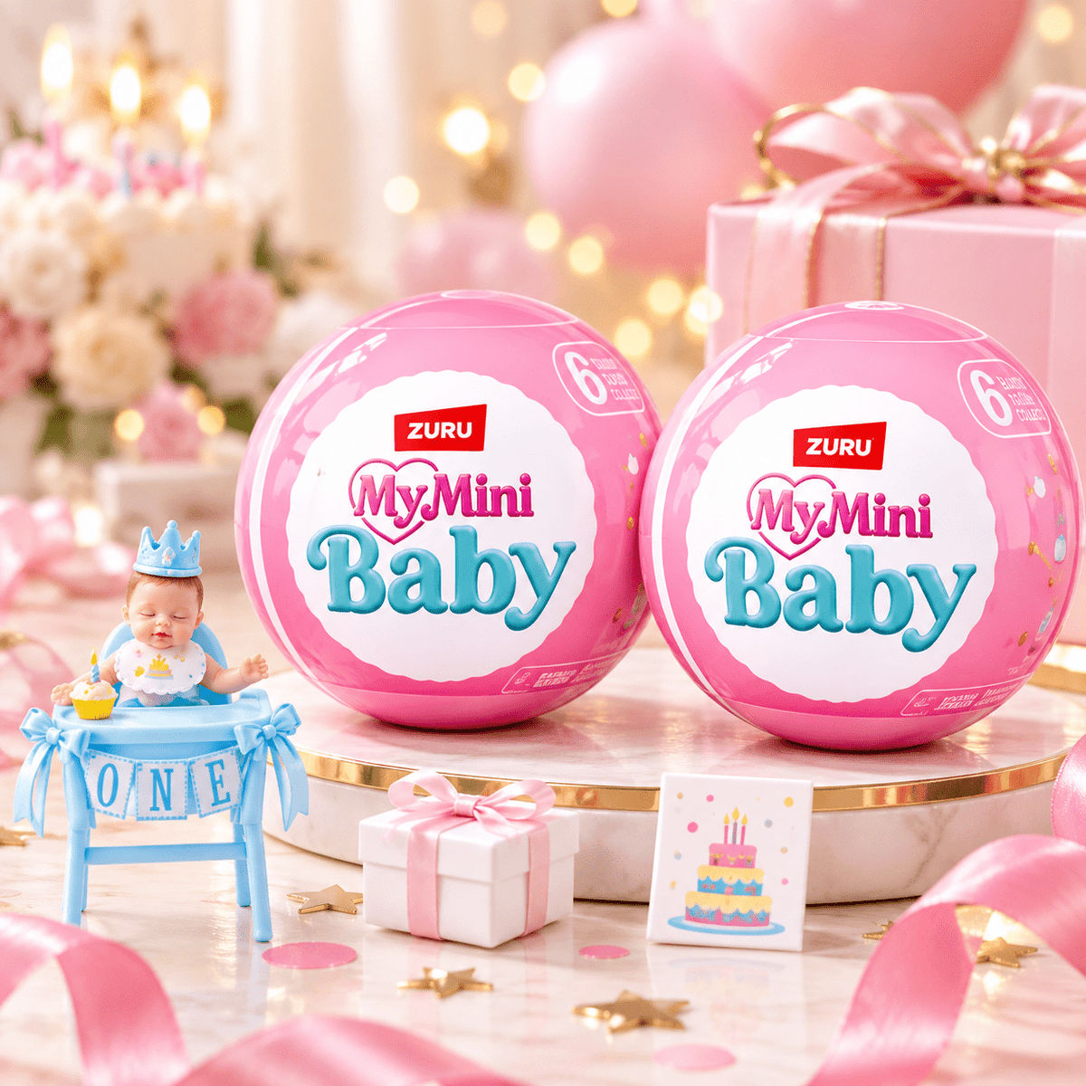 ZURU My Mini Baby Birthday Series 1 Miniature Collectible Toy — 2-Pack