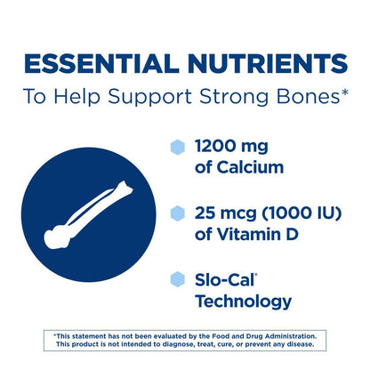 Citracal Slow Release 1200, 1200 mg Calcium Citrate with Vitamin D (1000 IU), Vitamin D3, Bone Health Support, Calcium Supplement for Ages 12+, 185 Count Nirvana Guru