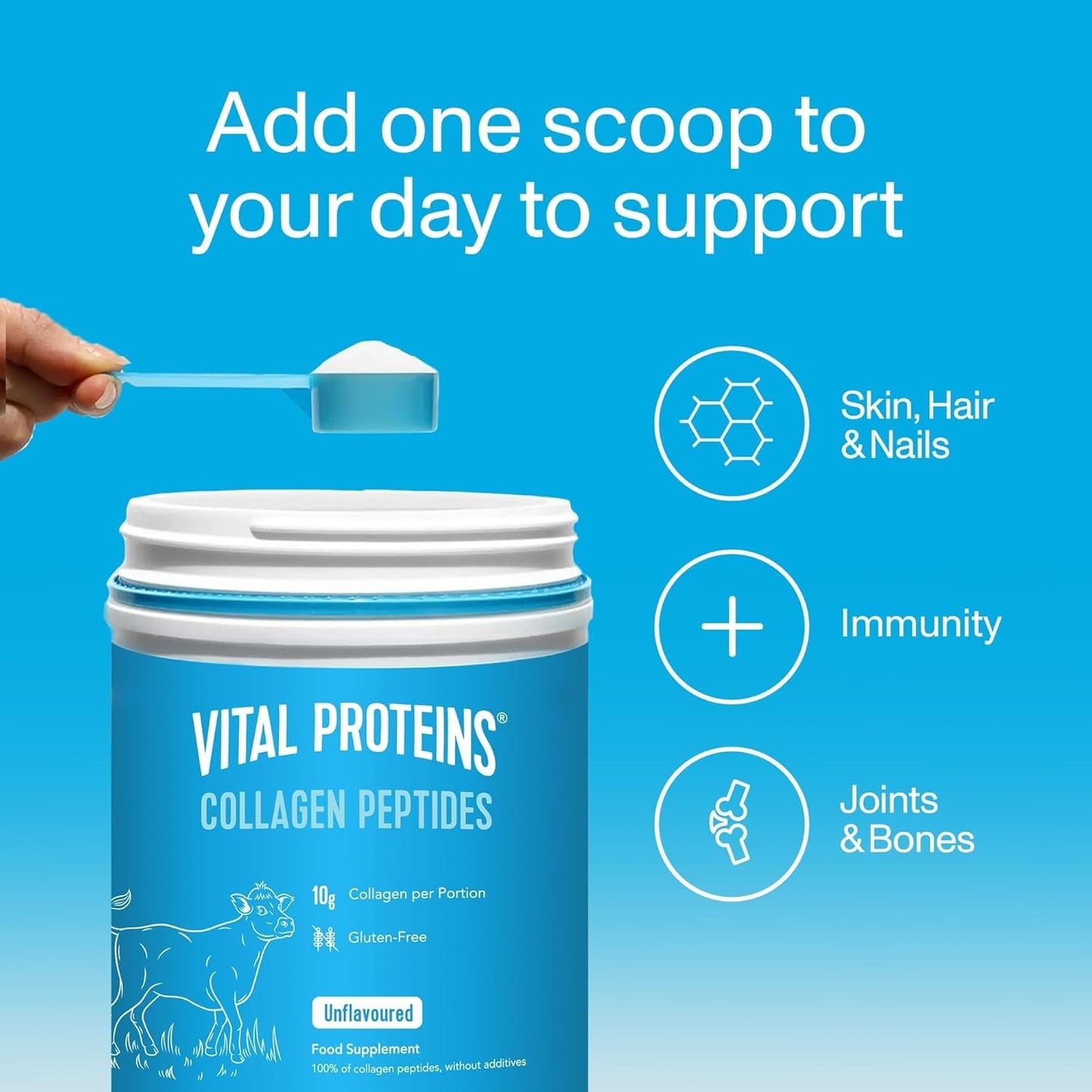 Vital Proteins, Unflavored Collagen Peptides, 20 Ounce - Nirvana Guru