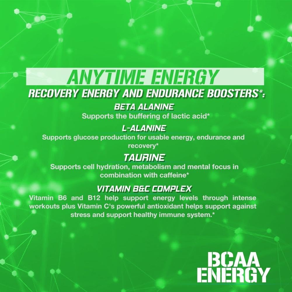 EVL BCAAs Amino Acids Powder - BCAA Energy Pre Workout Powder for Muscle Recovery Lean Growth and Endurance - Rehydrating Post Workout Recovery Drink with Natural Caffeine - Pink Lemonade Nirvana Guru