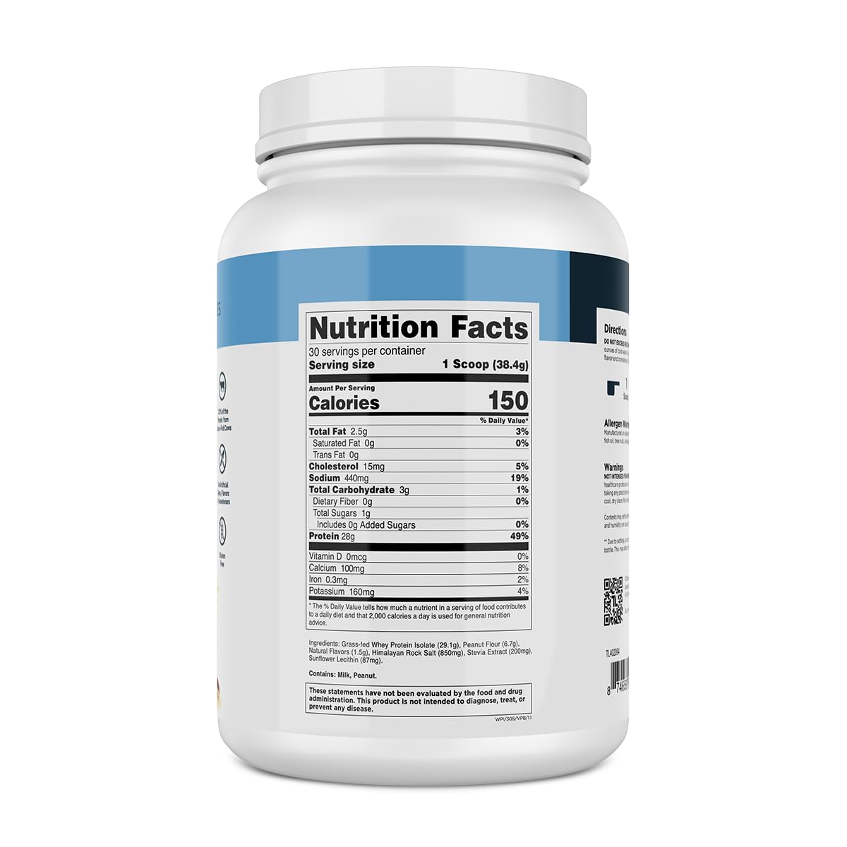 Transparent Labs Grass-Fed Whey Protein Isolate - Naturally Flavored, Gluten Free Whey Protein Powder with 28g of Protein per Serving & 9 Amino Acids - 30 Servings, Milk Chocolate Nirvana Guru