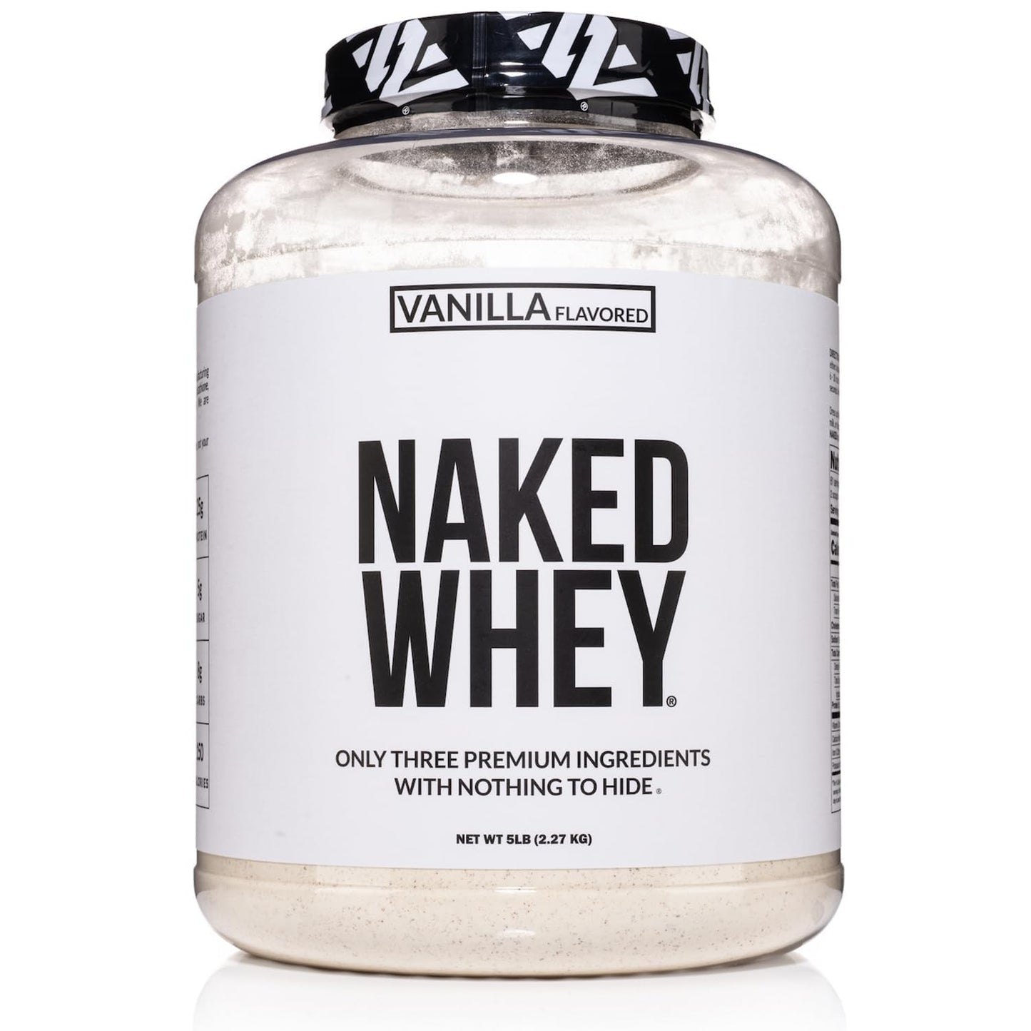 NAKED Whey Vanilla Protein Powder - Only 3 Ingredients - Grass Fed Whey Protein Powder, Vanilla Flavor, and Organic Coconut Sugar, No GMO, No Soy, and Gluten Free - 24 Servings