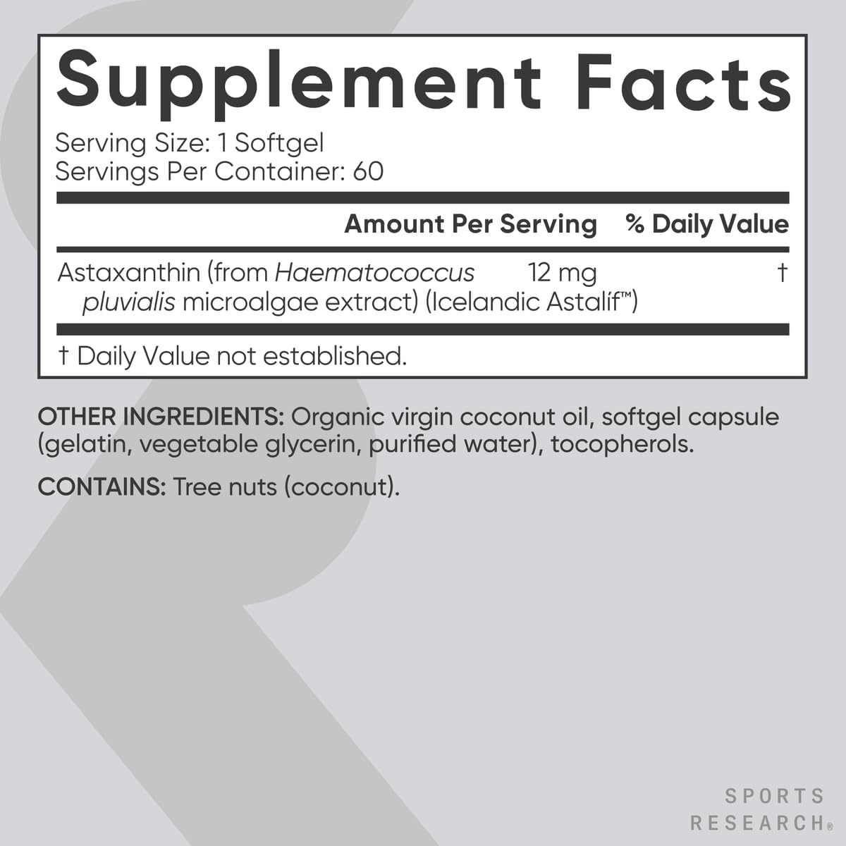 Sports Research Triple Strength Astaxanthin - Nirvana Guru