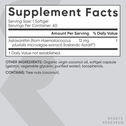 Sports Research Triple Strength Astaxanthin - Nirvana Guru