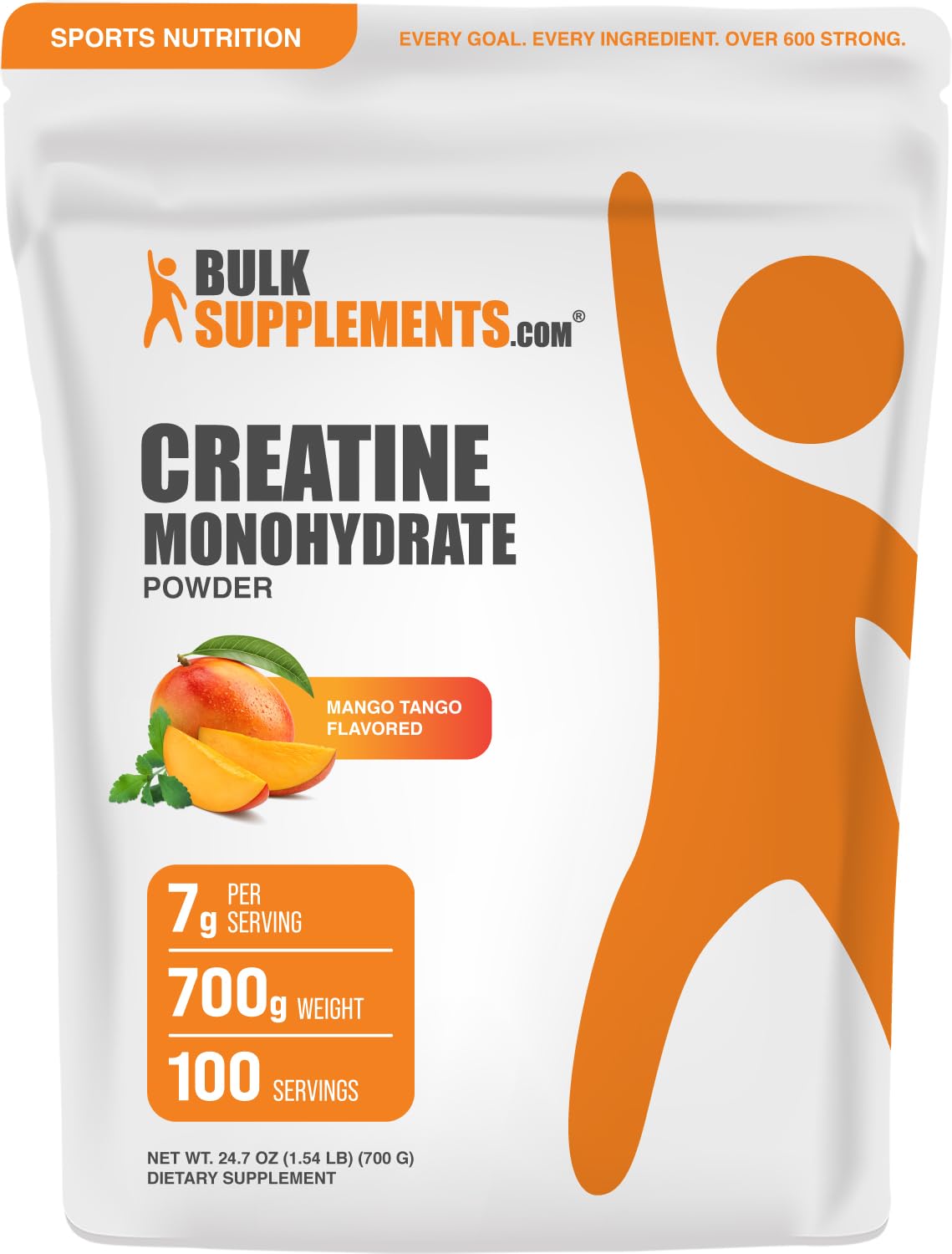 BulkSupplements.com Creatine Monohydrate Powder - Creatine Supplement, Micronized Creatine, Creatine Powder - Unflavored & Gluten Free, 5g (5000mg) per Servings, 500g (1.1 lbs) (Pack of 1)