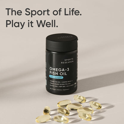 Sports Research Total Omega-3 Fish Oil from Wild Sockeye Salmon, Alaska Pollock, Antarctic Krill, Astaxanthin + Phospholipids & Wax Esters for Absorption | 960mg of EPA & DHA - Fresh Lemon Scent (120 - Nirvana Guru