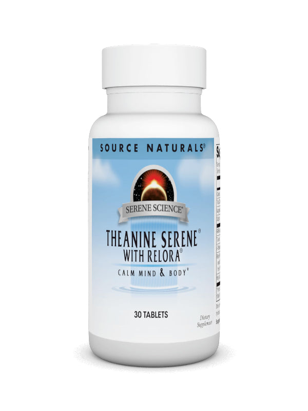 Source Naturals Theanine Serene with Relora, Calm Mind and Body* - 120 Tablets - Nirvana Guru