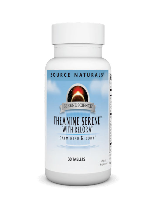 Source Naturals Theanine Serene with Relora, Calm Mind and Body* - 120 Tablets - Nirvana Guru