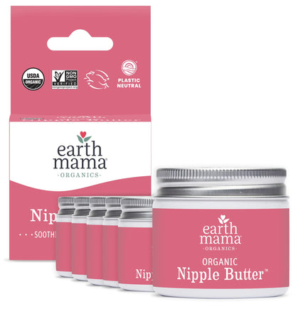 Earth Mama Organic Nipple Butter™ | Nipple Cream Safe for Breastfeeding | Postpartum Essentials for Nursing | Non Lanolin Nipple Cream, 2-Fluid Ounce Nirvana Guru