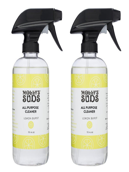 Molly's Suds All Purpose Cleaner | Multi Surface Household Spray (Powerful, Versatile) | Clean, Simple Ingredients | Lemon Burst, 16 oz (2 Pack) Nirvana Guru
