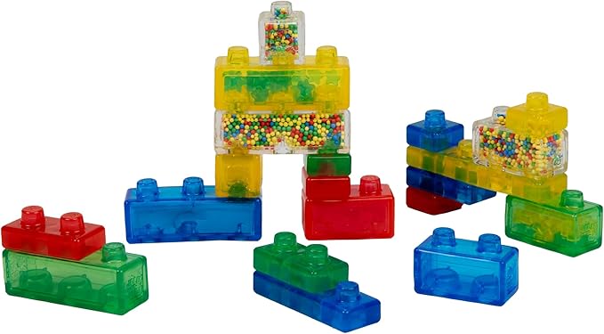 Goliath Jelly Blox Creative Kit | Includes 20 Blocks | Toddler & Preschool Building Blocks Kids Can Squeeze, Stretch, Squish | Safety Tested & Ouch-Free | Tactile, Sensory Play Toy for Ages 2+ nirvanaguru