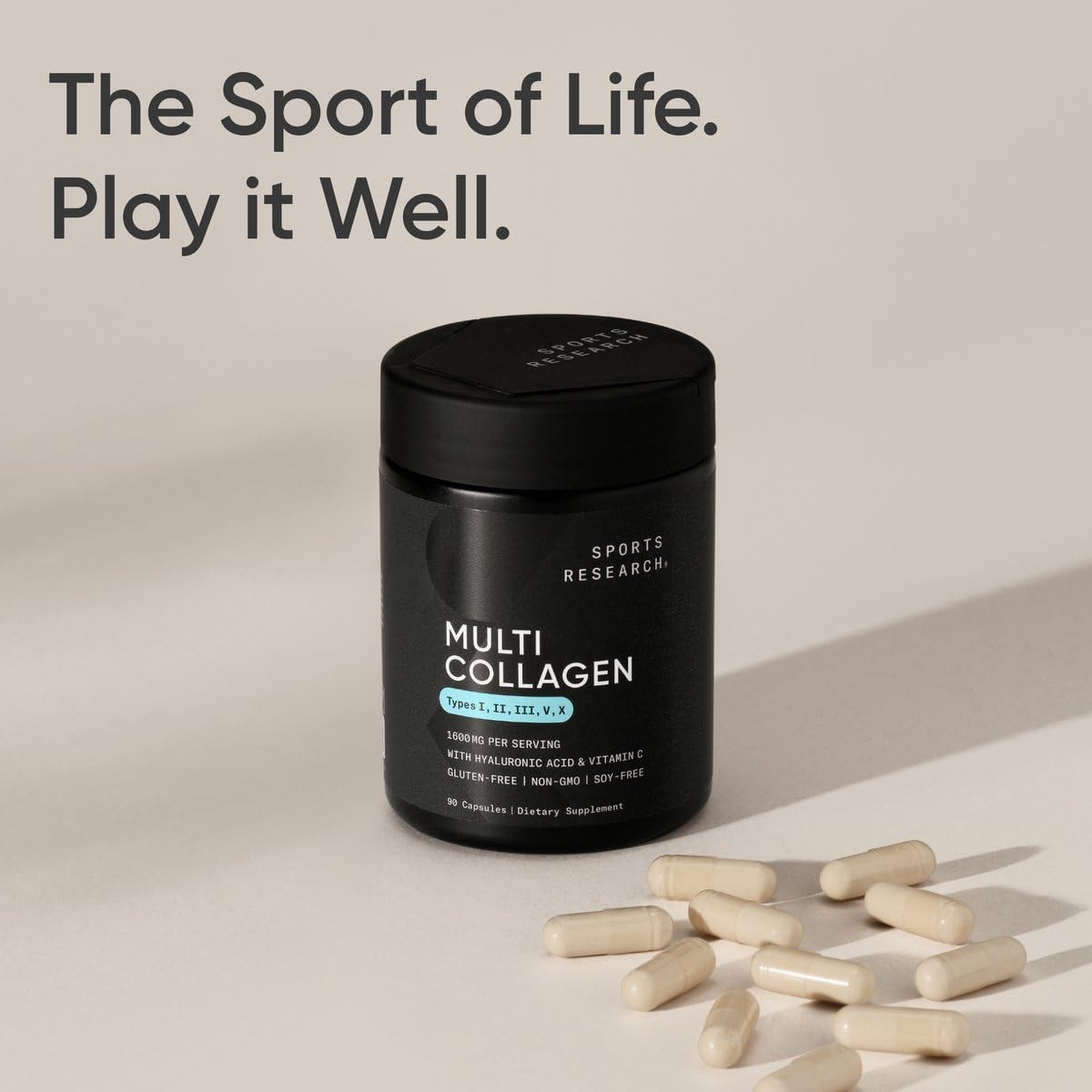 Sports Research Multi Collagen Pills (Type I, II, III, V, X) - Nirvana Guru