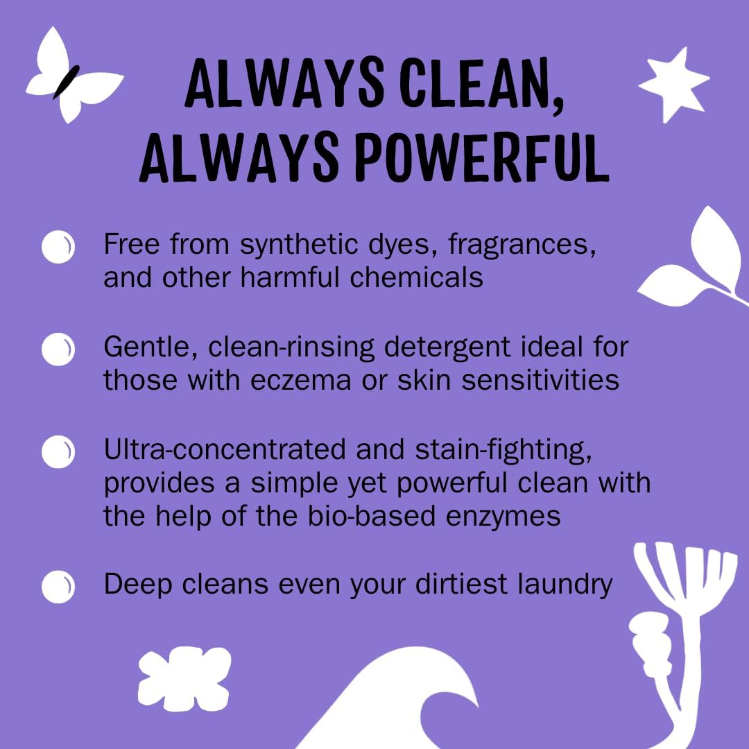 Molly's Suds Liquid Laundry Detergent | Clean Laundry Detergent Soap for Sensitive Skin | 2x Concentrated, High Efficiency (HE) | Unscented - 100 Loads Nirvana Guru