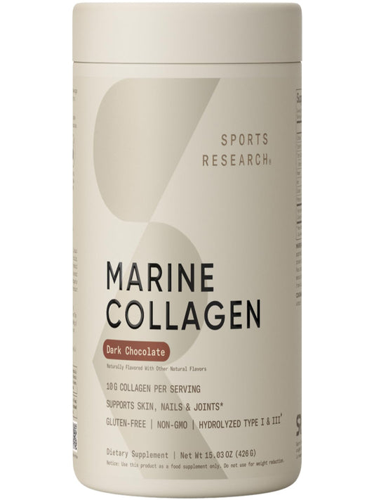 Sports Research Marine Collagen Peptides Powder - Sourced from Wild-Caught Fish, Pescatarian Friendly, Keto Certified & Non-GMO Verified - Easy to Mix in Water or Juice! (34 Servings) - Nirvana Guru
