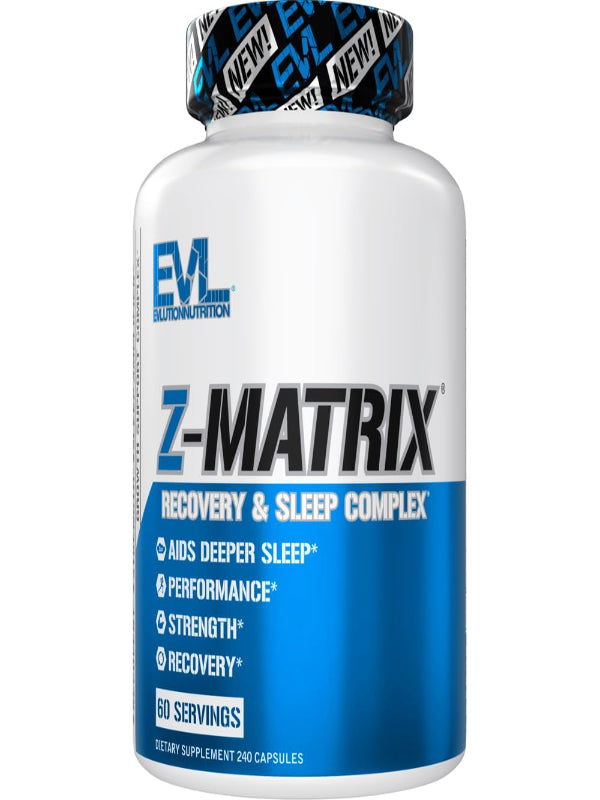 Evlution EVL Post Workout Recovery Bodybuilding Supplement - Magnesium and Zinc - ZMatrix Zinc Magnesium Aspartate Muscle Recovery Supplement for Sleep Support and Muscle Health Nirvana Guru
