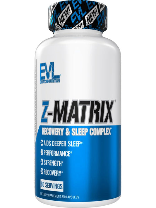 Evlution EVL Post Workout Recovery Bodybuilding Supplement - Magnesium and Zinc - ZMatrix Zinc Magnesium Aspartate Muscle Recovery Supplement for Sleep Support and Muscle Health Nirvana Guru