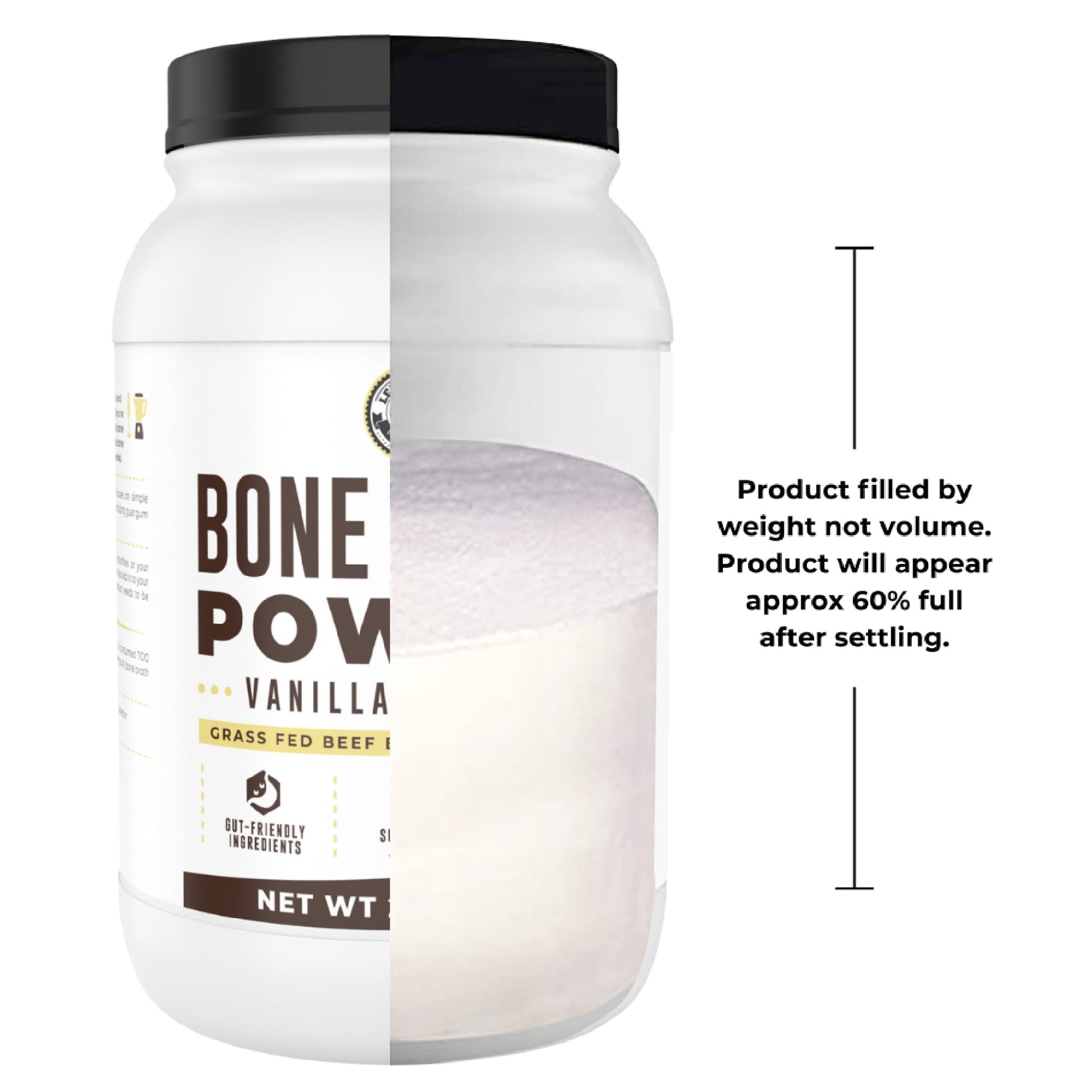 Bone Broth Protein Powder, Chocolate, Grass Fed 2lbs, 42 servings 16g protein, 13g Collagen. Low Carb, 2 net Carb, Dairy Free, Keto Friendly Bone Broth Protein Supplement with Collagen Types I & III - Nirvana Guru