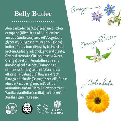 Earth Mama Belly Butter, Maternity Moisturizer for Dry Skin | Lotion for Pregnancy and Postpartum Recovery Self Care, Body Cream with Aloe, Fragrance Free, 8-Fluid Ounce Nirvana Guru