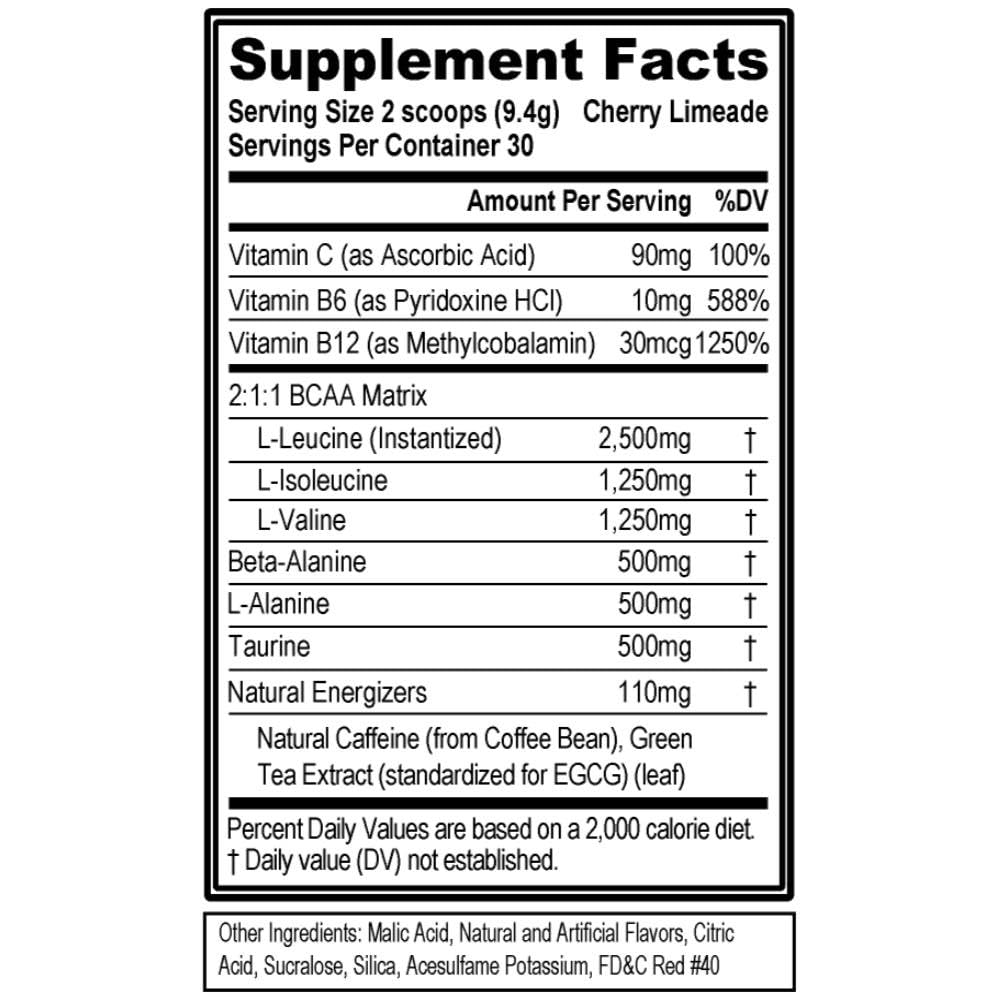 EVL BCAAs Amino Acids Powder - BCAA Energy Pre Workout Powder for Muscle Recovery Lean Growth and Endurance - Rehydrating Post Workout Recovery Drink with Natural Caffeine - Pink Lemonade Nirvana Guru