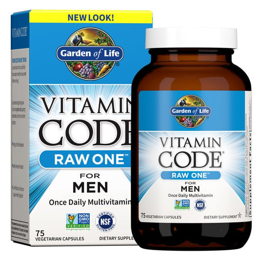Garden of Life Multivitamin for Men, Vitamin Code Raw One - Once Daily, Vitamins Plus Fruit, Veggies & Probiotics, 75 Count - Nirvana Guru