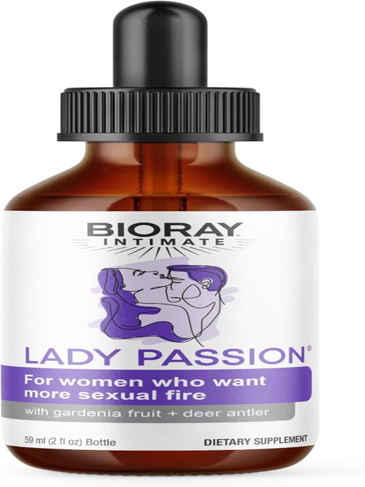 BIORAY Intimate Lady Passion - 2 fl oz - Female Energizing Tonic - Non-GMO, Gluten Free Nirvana Guru