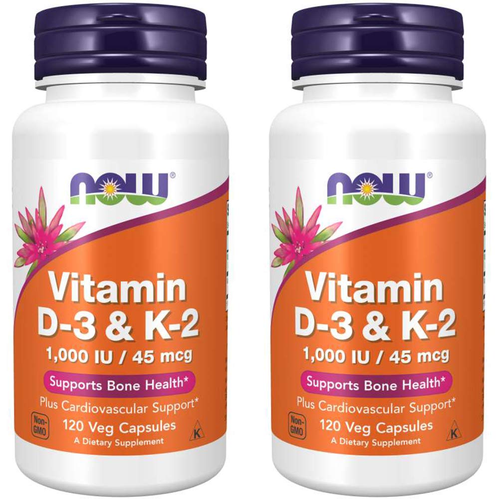 Vitamin D3 & K2, 120 Vcaps (Pack of 2) - Nirvana Guru