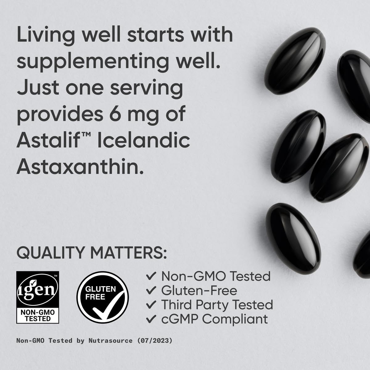 Sports Research Triple Strength Astaxanthin 12mg with Organic Coconut Oil - Antioxidant Supplement, Non-GMO Verified & Gluten Free - 60 Softgels - Nirvana Guru