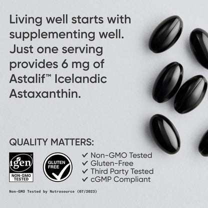 Sports Research Triple Strength Astaxanthin 12mg with Organic Coconut Oil - Antioxidant Supplement, Non-GMO Verified & Gluten Free - 60 Softgels - Nirvana Guru