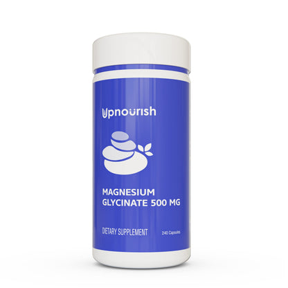 UpNourish Magnesium Supplement - 10 in 1 Magnesium Complex - Full Spectrum Magnesium Mineral Supplements with Glycinate, Citrate, Taurate, Malate, Carbonate, Oxide and More, 240 Vegan Capsules Nirvana Guru