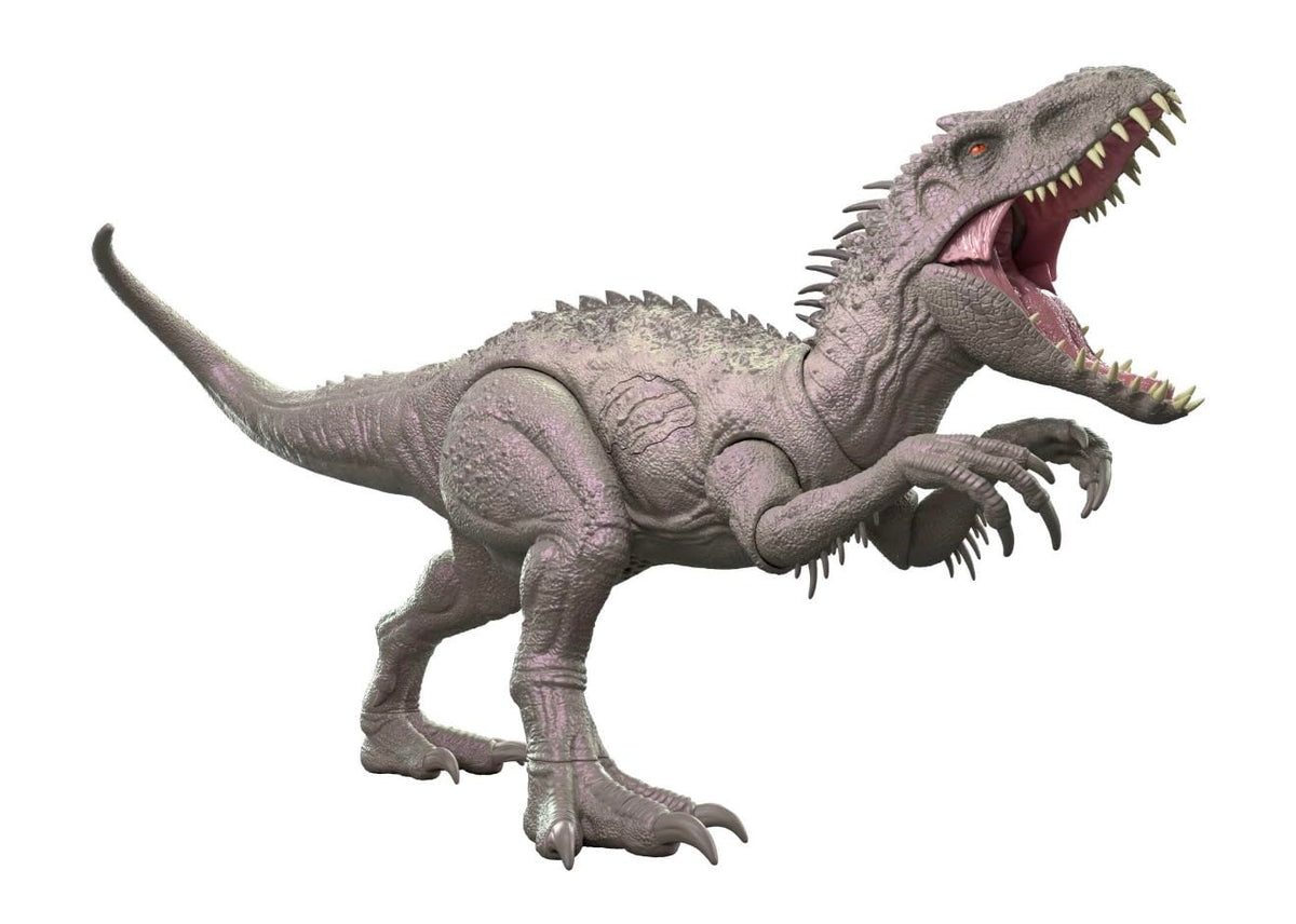 Mattel Jurassic World Damage! Hikaru JLD20 Hoaru Indominus Rex Children's Figure, Dinosaur Toy, Total Length: Approx. 17.7 inches (45 cm), Ages 4 and up, Gray