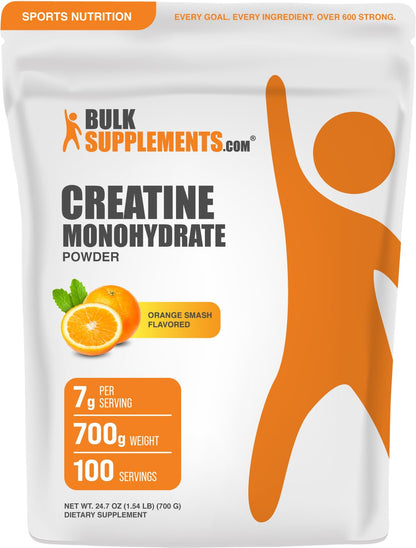 BulkSupplements.com Creatine Monohydrate Powder - Creatine Supplement, Micronized Creatine, Creatine Powder - Unflavored & Gluten Free, 5g (5000mg) per Servings, 500g (1.1 lbs) (Pack of 1)