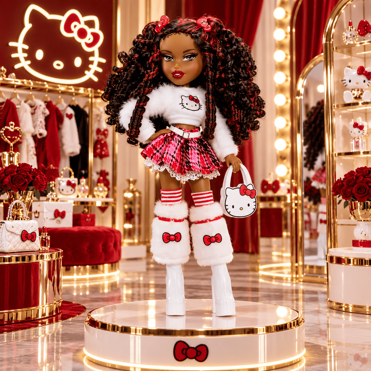 Bratz x Hello Kitty Sasha Fashion Doll with Outfit and Accessories