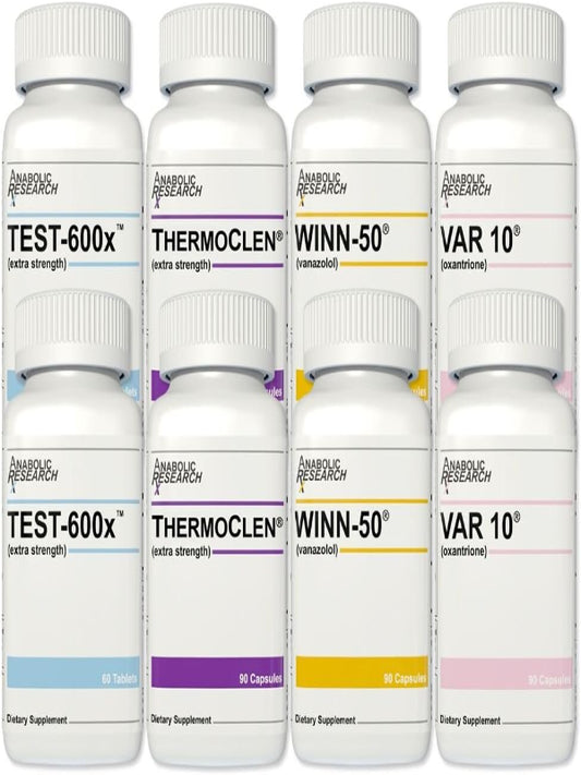 Summer Stack (Strength Support System) - Test-600x, Thermo Clen, Winn-50, VAR 10 - Capsules - 8 Count - 2 Month Supply Nirvana Guru