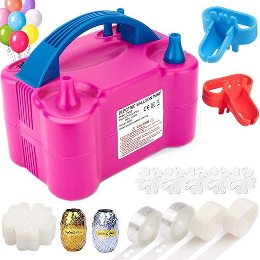 Balloon Pump, Portable Dual Nozzle Ballon Inflator Pump for Balloons 110V 600W Electric Air Pump Blower, Balloon Arch kit &Balloon Garland kit, Balloons for Parties/Birthday Balloons Set nirvanaguru